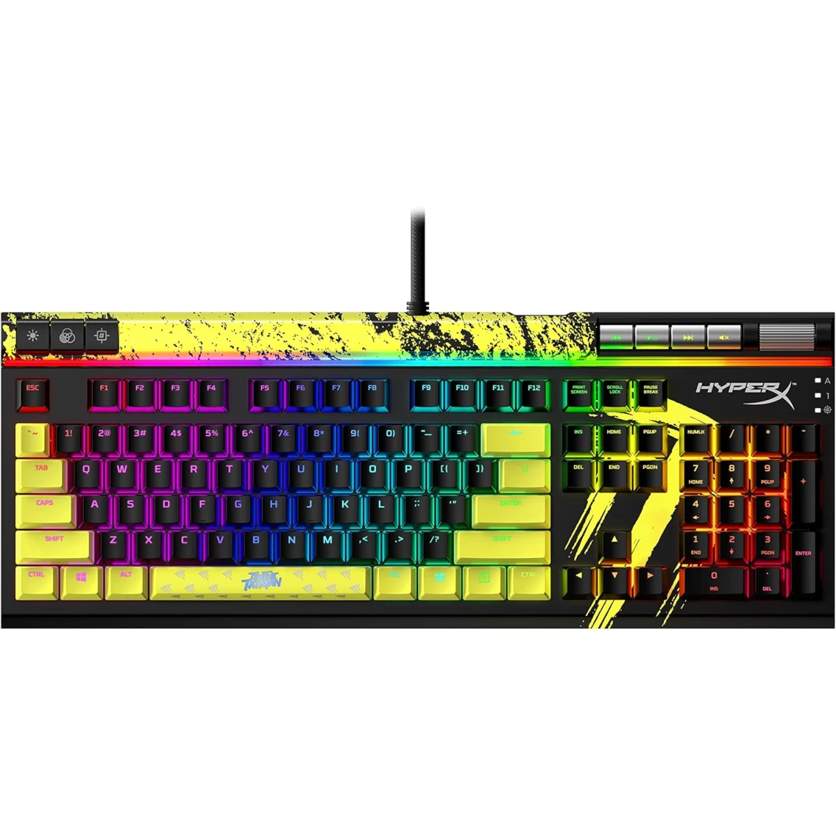 HyperX Alloy Elite 2 Red Switch RGB LED Backlit Customize Full Size 100% Anti-Ghosting 80 Million Keystrokes Mechanical Gaming Keyboard - TimTheTatman Edition HyperX Alloy Elite 2 Red Switch RGB LED Backlit Customize Full Size 100% Anti-Ghosting 80 Million Keystrokes Mechanical Gaming Keyboard - TimTheTatman Edition